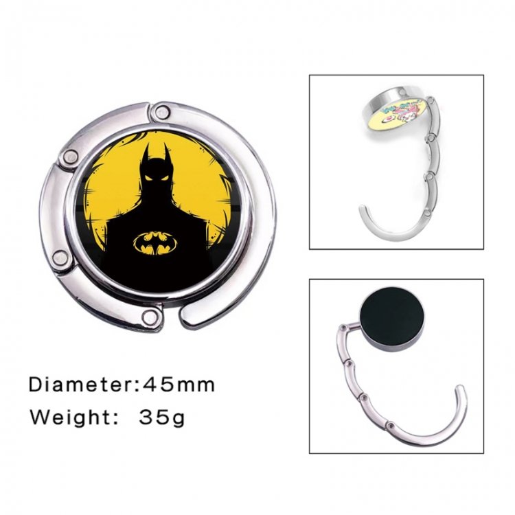 Batman Anime folding bag hanger table edge bag hook 45mm