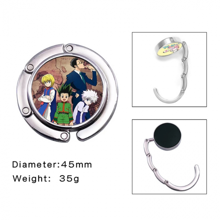 HunterXHunter Anime folding bag hanger table edge bag hook 45mm