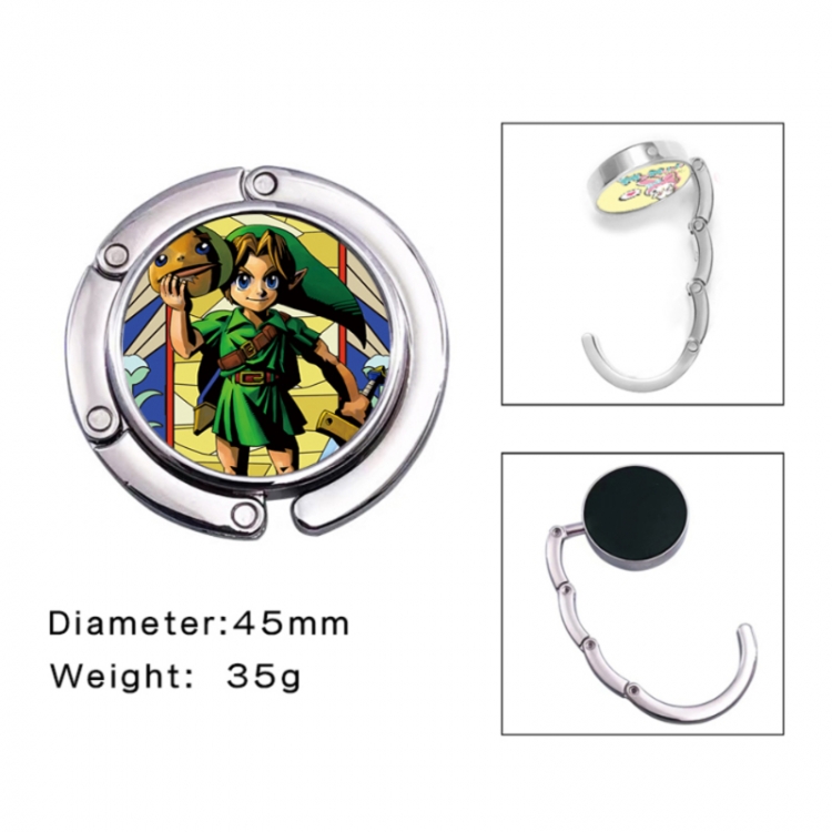 The Legend of Zelda Anime folding bag hanger table edge bag hook 45mm