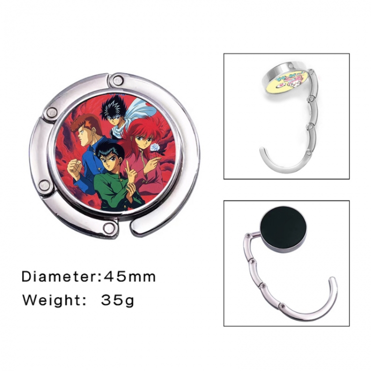 YuYu Hakusho Anime folding bag hanger table edge bag hook 45mm