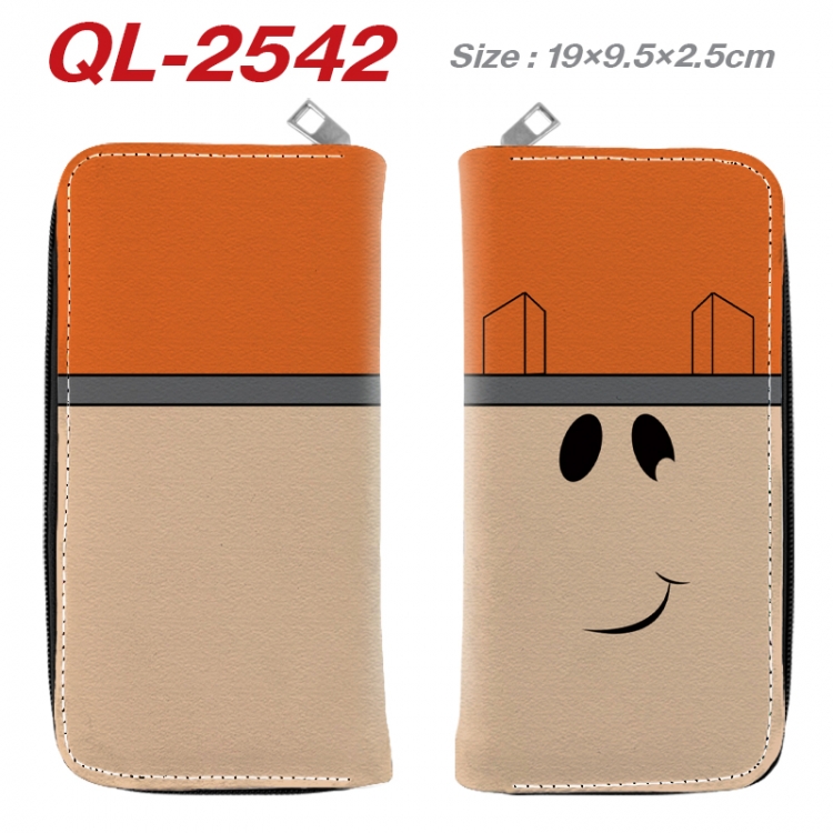 Roblox Anime peripheral PU leather full-color long zippered wallet 19.5x9.5x2.5cm