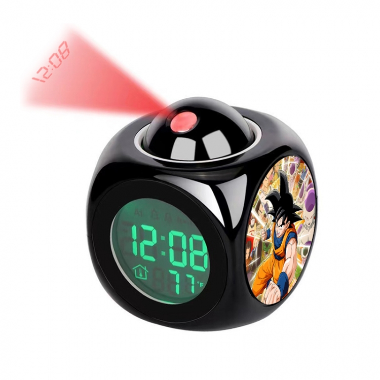 DRAGON BALL Anime projection alarm clock electronic clock 8x8x10cm