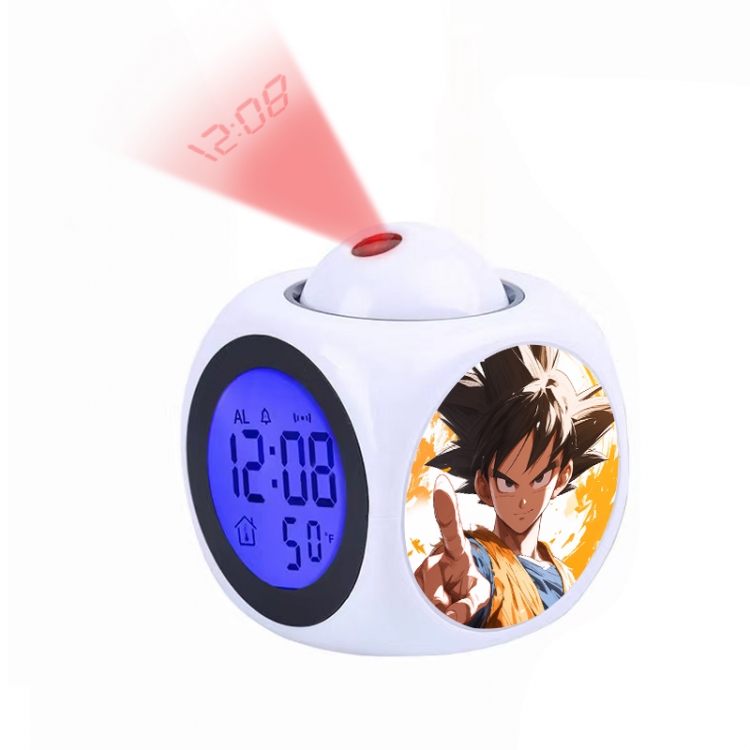 DRAGON BALL Anime projection alarm clock electronic clock 8x8x10cm