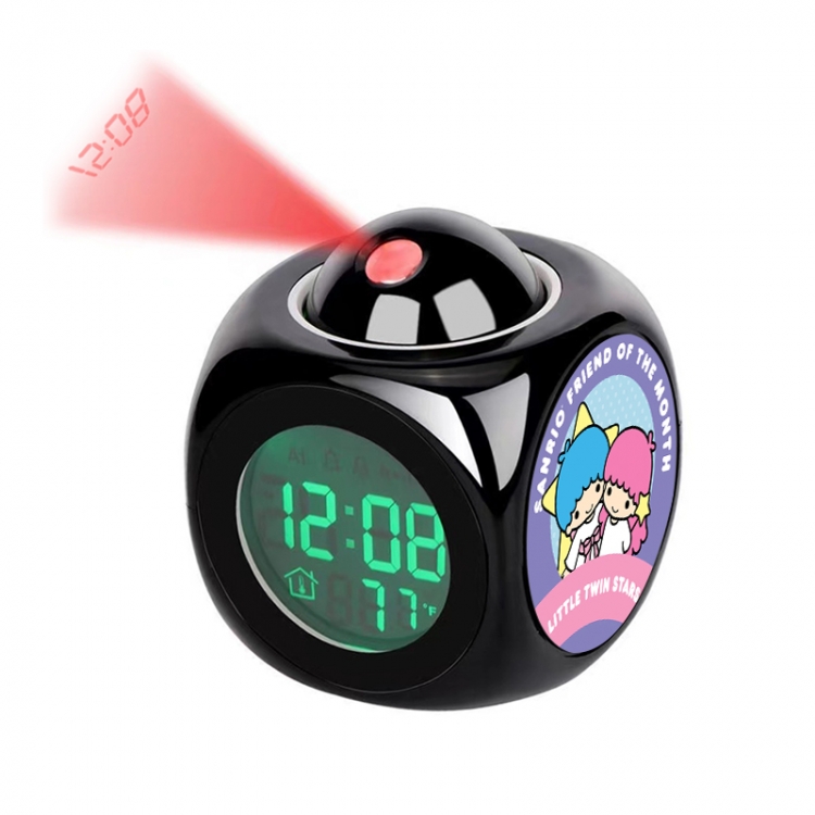 sanrio Anime projection alarm clock electronic clock 8x8x10cm