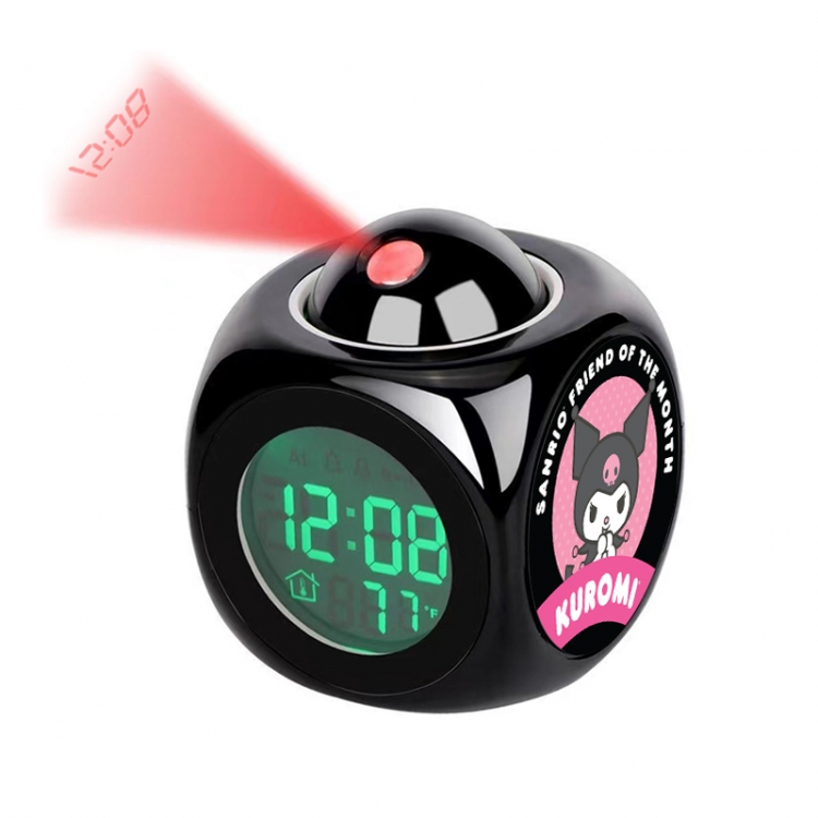 sanrio Anime projection alarm clock electronic clock 8x8x10cm