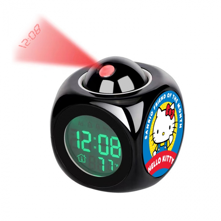 sanrio Anime projection alarm clock electronic clock 8x8x10cm