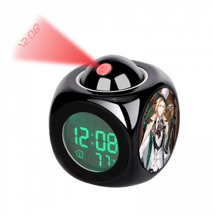 For All Time Anime projection alarm clock electronic clock 8x8x10cm