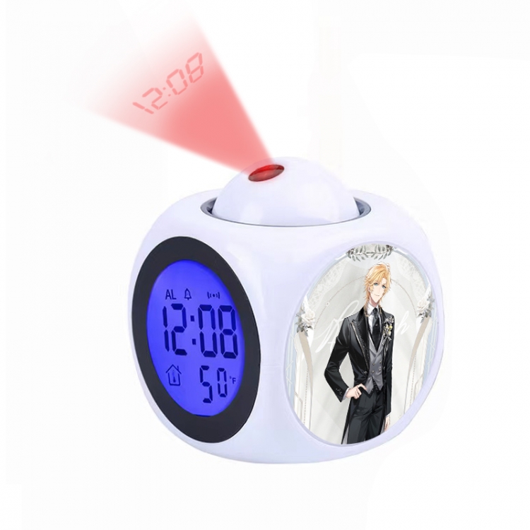 For All Time Anime projection alarm clock electronic clock 8x8x10cm