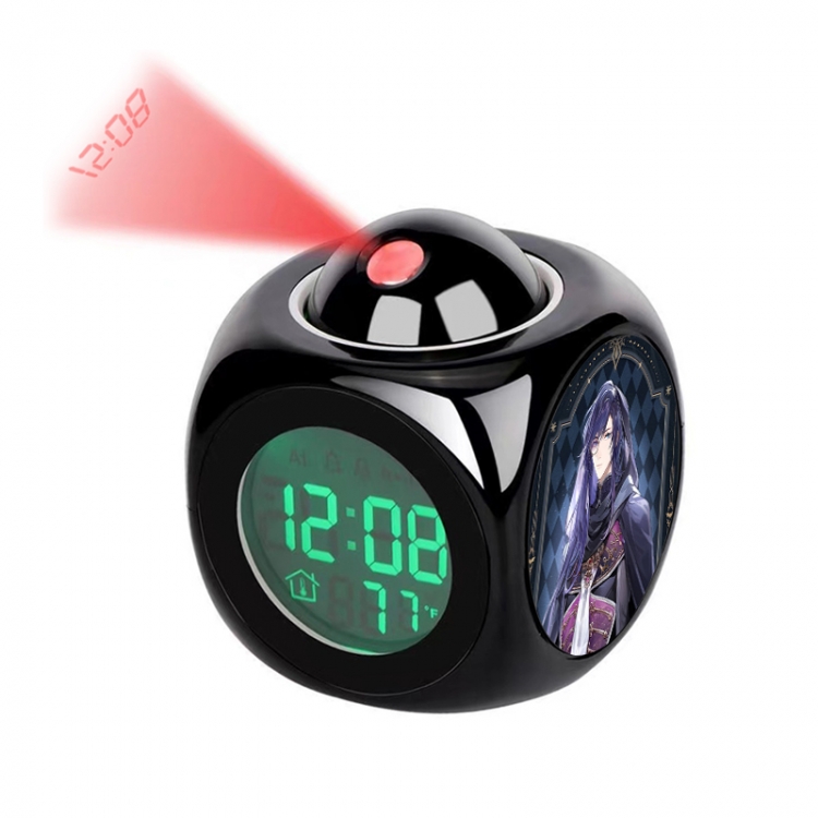 For All Time Anime projection alarm clock electronic clock 8x8x10cm