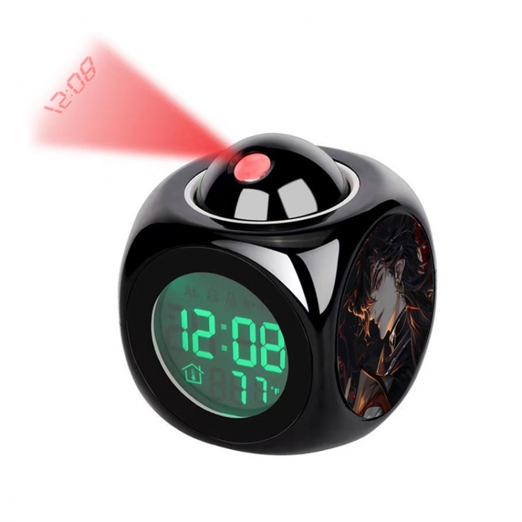 Heavenly Official Blessing Anime projection alarm clock electronic clock 8x8x10cm