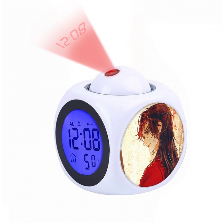 Heavenly Official Blessing Anime projection alarm clock electronic clock 8x8x10cm