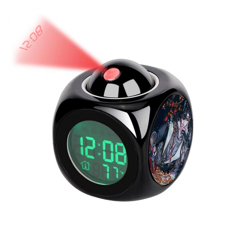 Heavenly Official Blessing Anime projection alarm clock electronic clock 8x8x10cm