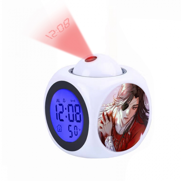 Heavenly Official Blessing Anime projection alarm clock electronic clock 8x8x10cm