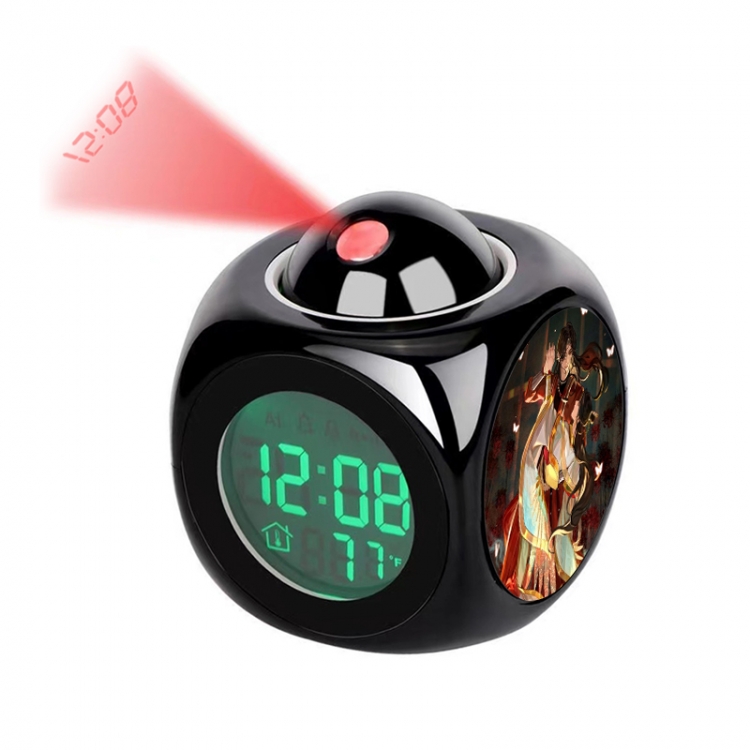 Heavenly Official Blessing Anime projection alarm clock electronic clock 8x8x10cm