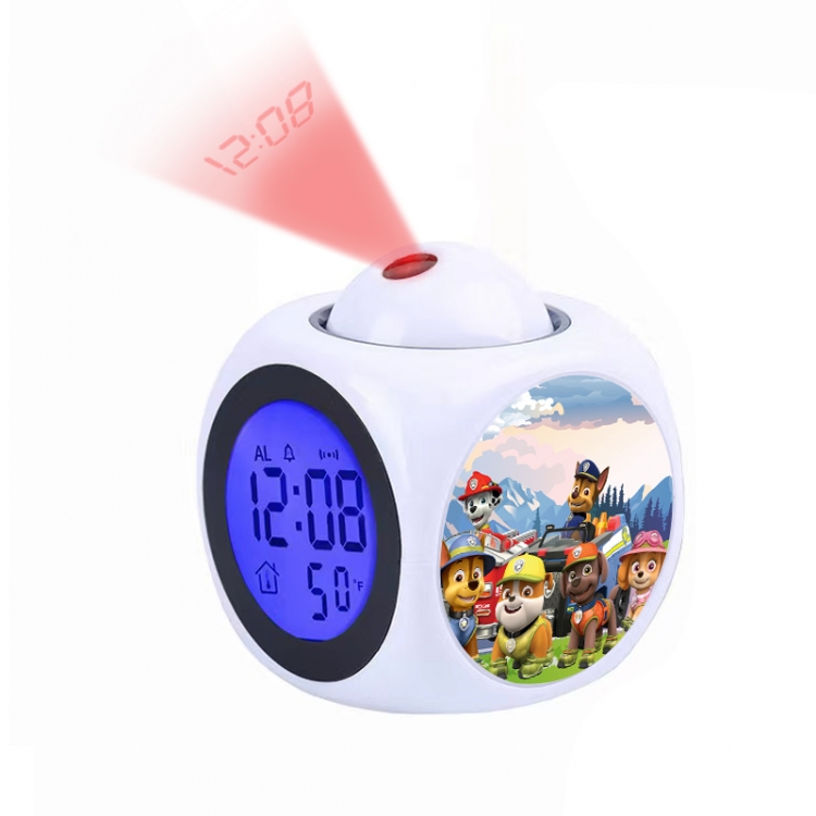 PAW Patrol Anime projection alarm clock electronic clock 8x8x10cm