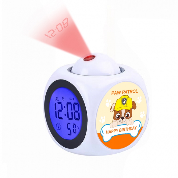 PAW Patrol Anime projection alarm clock electronic clock 8x8x10cm