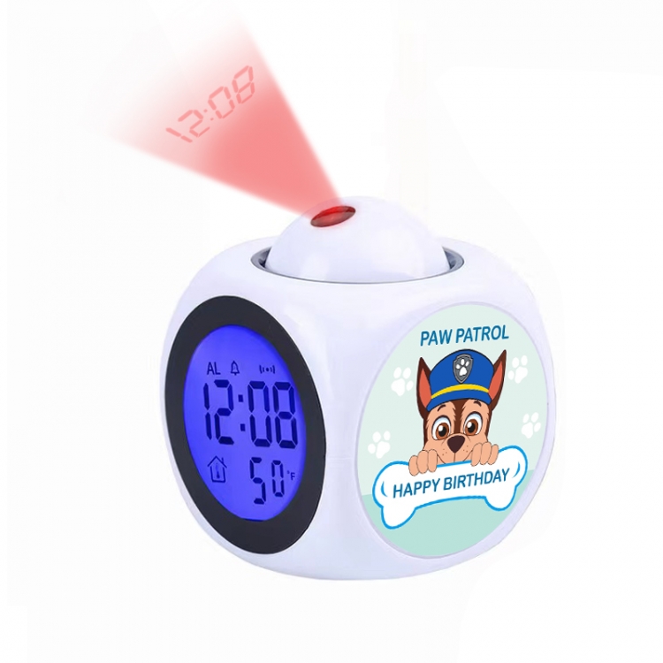 PAW Patrol Anime projection alarm clock electronic clock 8x8x10cm