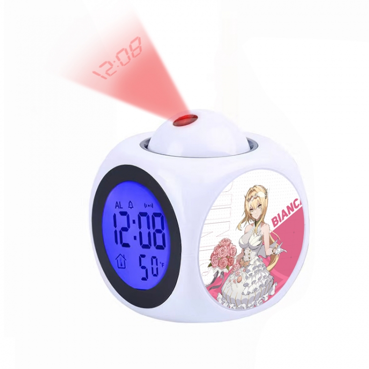 Zhan Shuang Pamish Anime projection alarm clock electronic clock 8x8x10cm