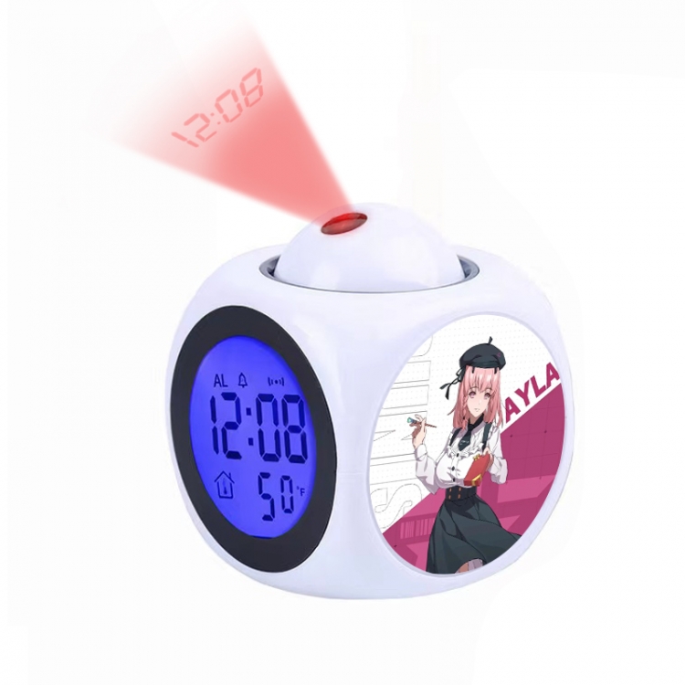 Zhan Shuang Pamish Anime projection alarm clock electronic clock 8x8x10cm