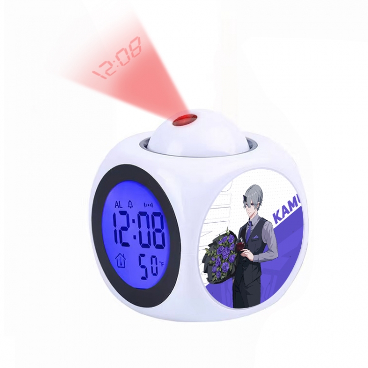 Zhan Shuang Pamish Anime projection alarm clock electronic clock 8x8x10cm