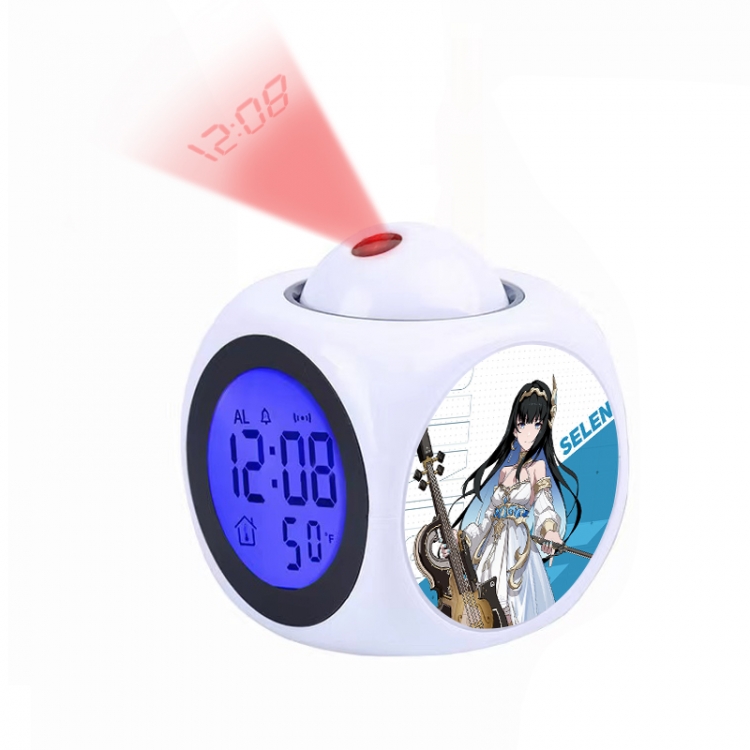 Zhan Shuang Pamish Anime projection alarm clock electronic clock 8x8x10cm