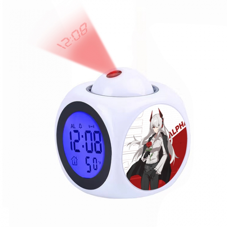 Zhan Shuang Pamish Anime projection alarm clock electronic clock 8x8x10cm