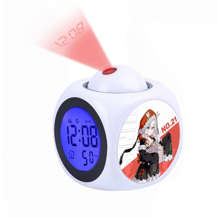 Zhan Shuang Pamish Anime projection alarm clock electronic clock 8x8x10cm