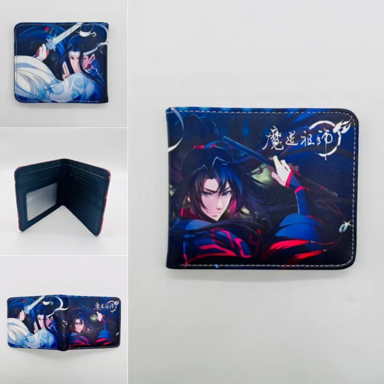 The wizard of the de Full color Two fold short card case wallet 11X9.5CM  