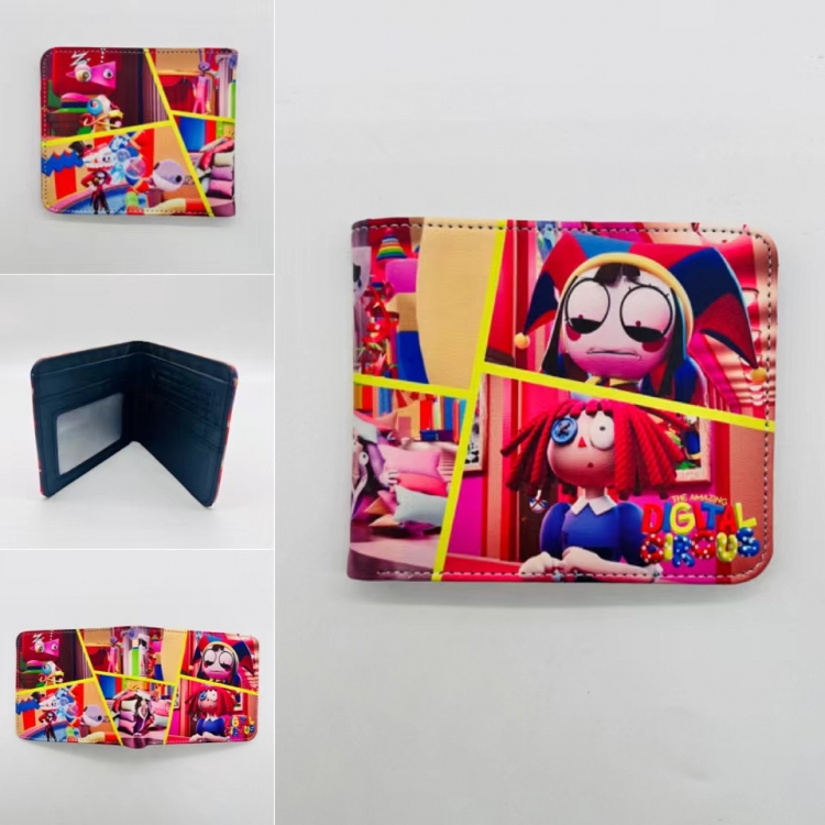 The Amazing Digital Circus Full color Two fold short card case wallet 11X9.5CM