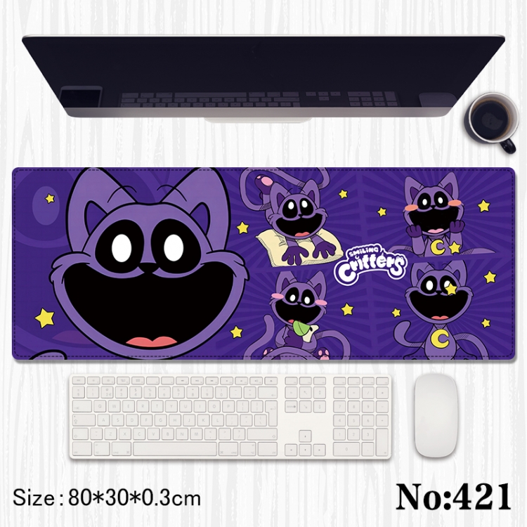 smiling critters Anime peripheral computer mouse pad office desk pad multifunctional pad 80X30X0.3cm
