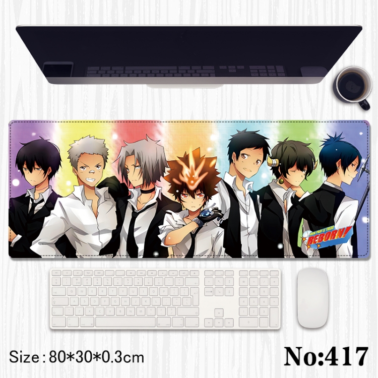 HITMAN REBORN Anime peripheral computer mouse pad office desk pad multifunctional pad 80X30X0.3cm