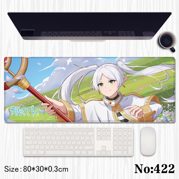 Frieren: Beyond Journey's End Anime peripheral computer mouse pad office desk pad multifunctional pad 80X30X0.3cm