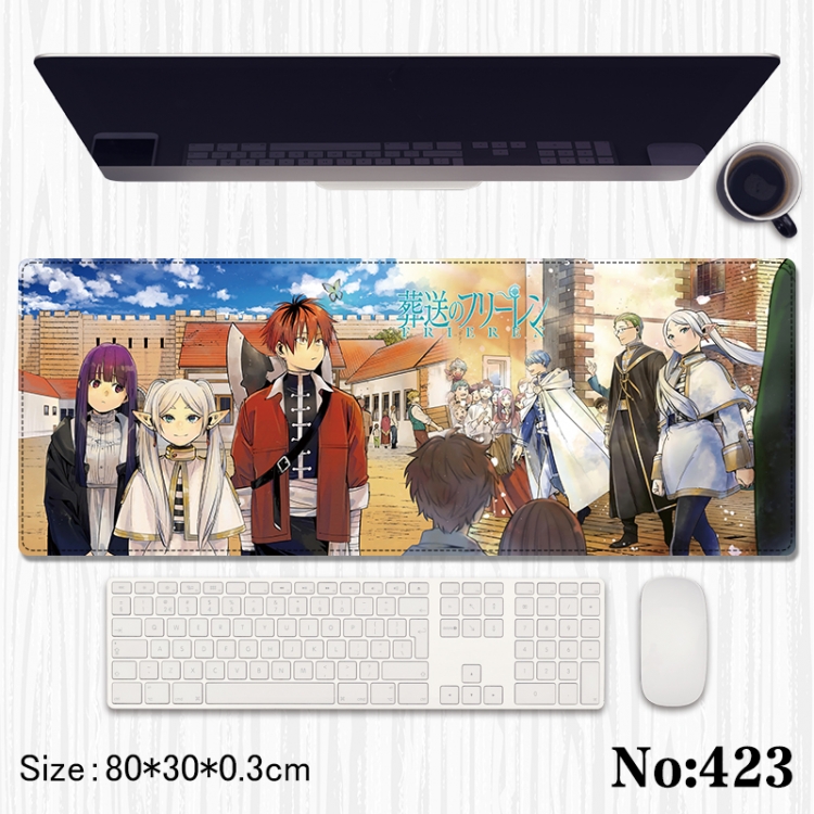 Frieren: Beyond Journey's End Anime peripheral computer mouse pad office desk pad multifunctional pad 80X30X0.3cm