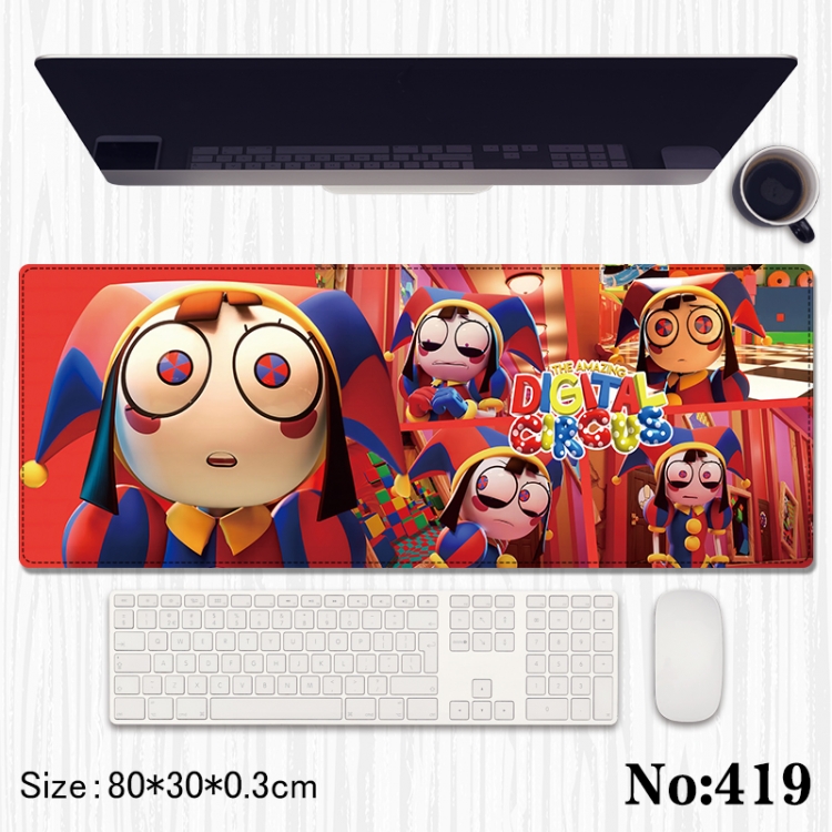 The Amazing Digital Circus Anime peripheral computer mouse pad office desk pad multifunctional pad 80X30X0.3cm