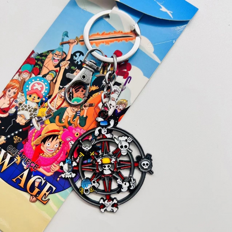 One Piece Anime peripheral metal keychain price for 5 pcs
