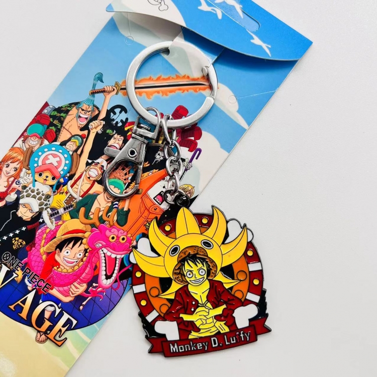 One Piece Anime peripheral metal keychain price for 5 pcs