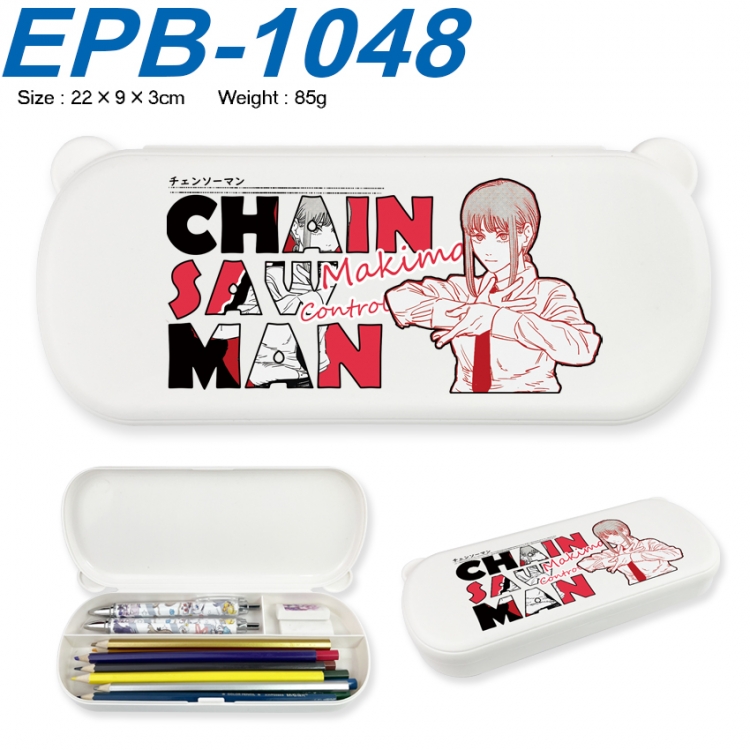 Chainsawman Anime peripheral UV printed PP material stationery box 22X9X3CM