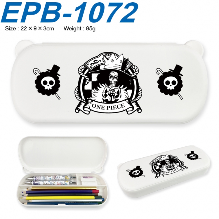 One Piece Anime peripheral UV printed PP material stationery box 22X9X3CM