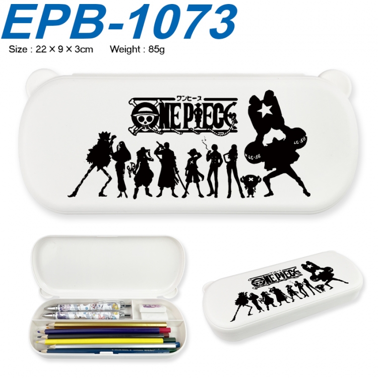 One Piece Anime peripheral UV printed PP material stationery box 22X9X3CM