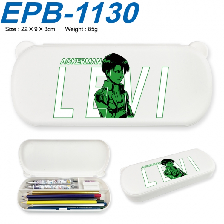 Shingeki no Kyojin Anime peripheral UV printed PP material stationery box 22X9X3CM