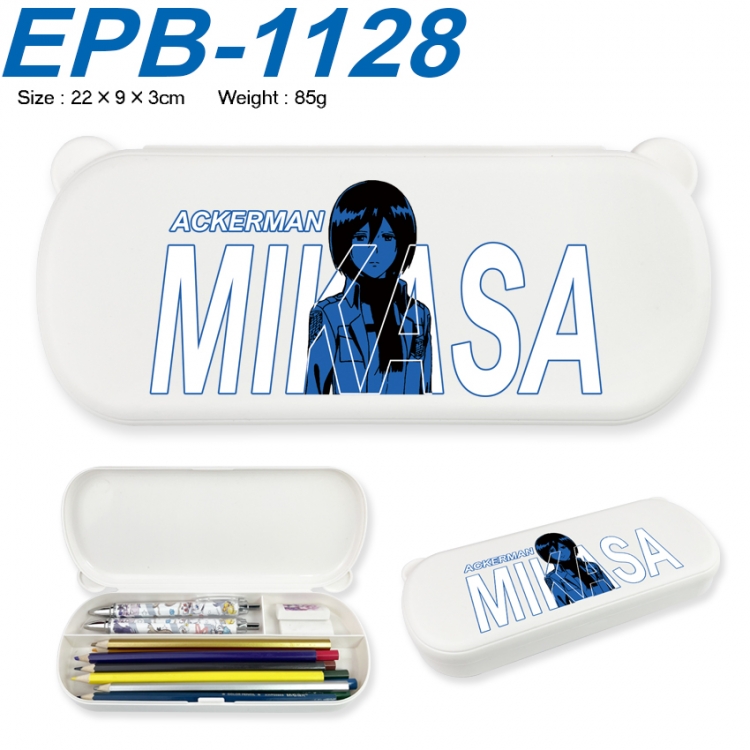 Shingeki no Kyojin Anime peripheral UV printed PP material stationery box 22X9X3CM