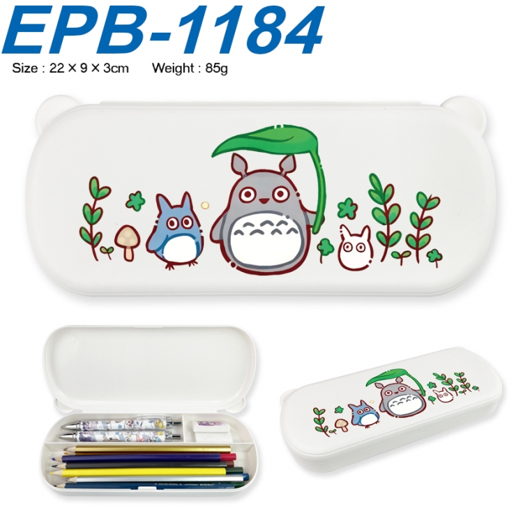 TOTORO Anime peripheral UV printed PP material stationery box 22X9X3CM