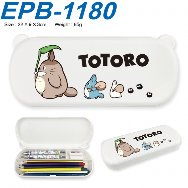 TOTORO Anime peripheral UV printed PP material stationery box 22X9X3CM