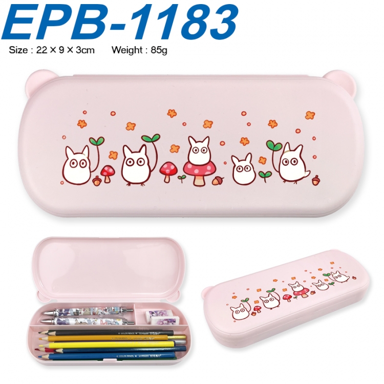 TOTORO Anime peripheral UV printed PP material stationery box 22X9X3CM