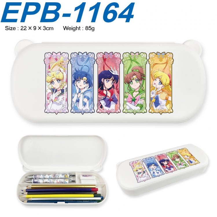 sailormoon Anime peripheral UV printed PP material stationery box 22X9X3CM