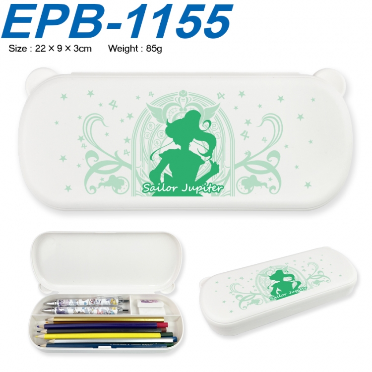 sailormoon Anime peripheral UV printed PP material stationery box 22X9X3CM