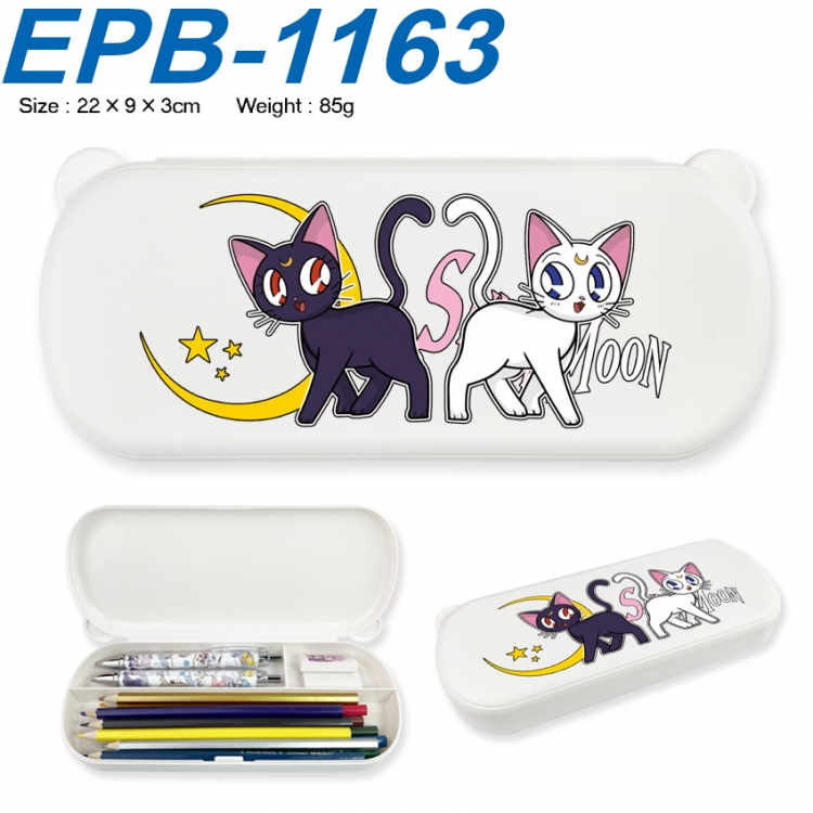 sailormoon Anime peripheral UV printed PP material stationery box 22X9X3CM