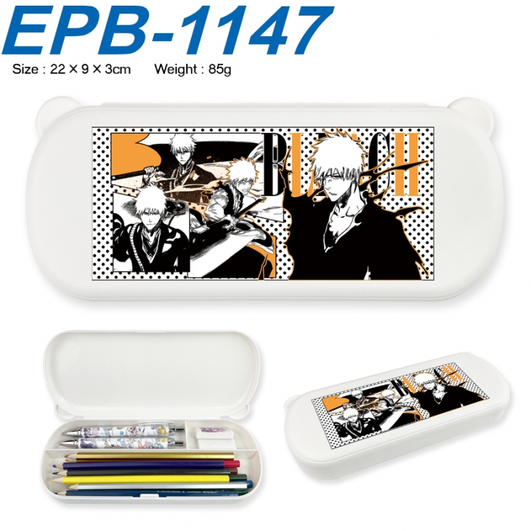 Bleach Anime peripheral UV printed PP material stationery box 22X9X3CM