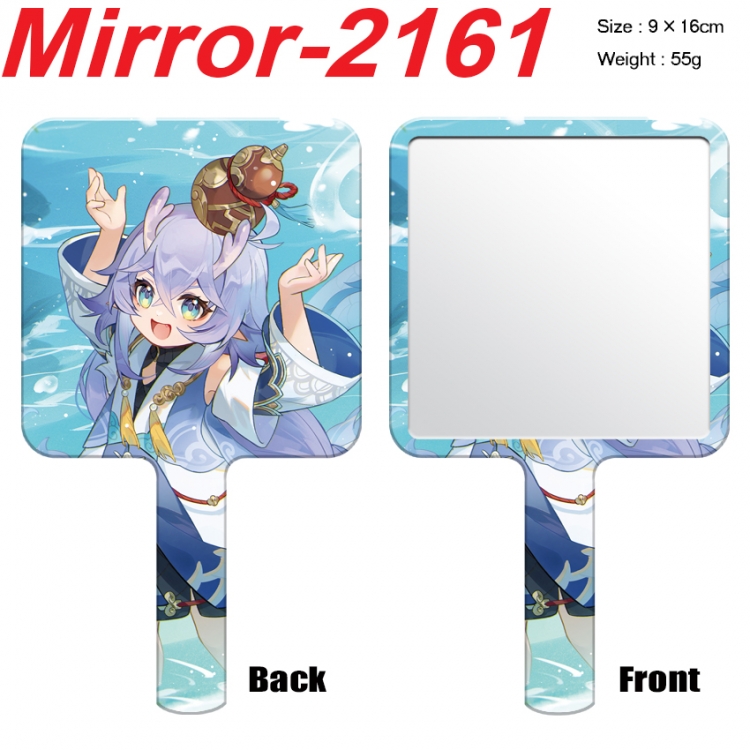 Honkai: Star Rail Anime peripheral UV printing handle small mirror portable makeup mirror 9x16cm