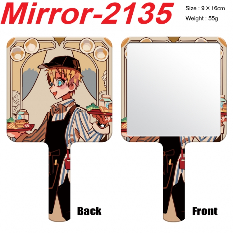 Toilet-bound Hanako-kun Anime peripheral UV printing handle small mirror portable makeup mirror 9x16cm